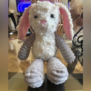 Walmart Gray Corduroy Plush Bunny Rabbit w/ (BONUS) Lovey